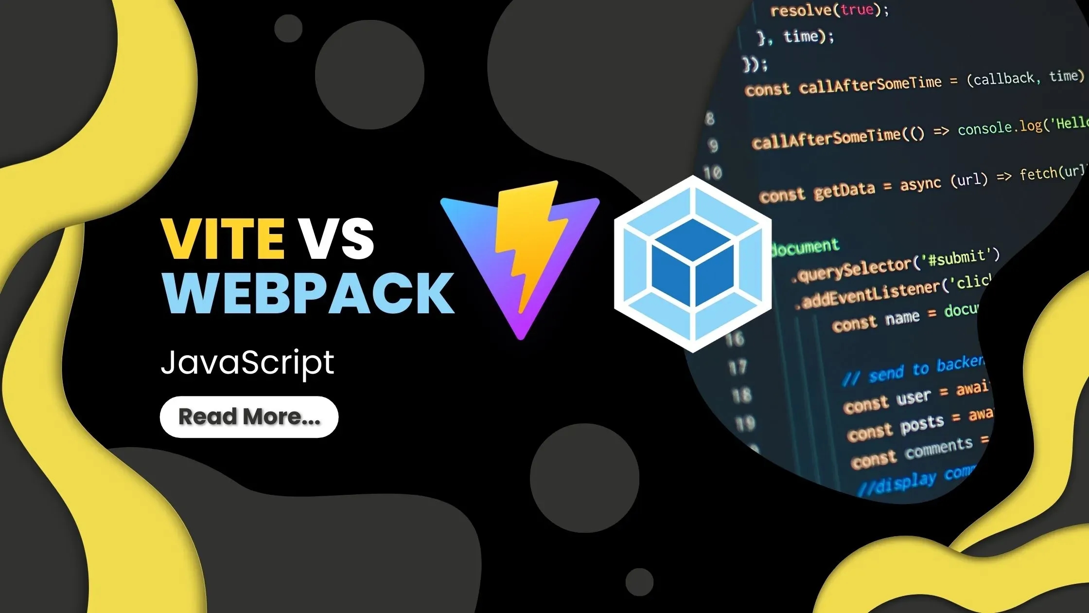 Vite vs Webpack wallpaper